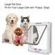 thumbnail image 5 of Tapa Cat Door CEESC, extra grande, blanca, ABS, con cierre de 4 posiciones, 5 of 7