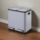 thumbnail image 1 of Basurero Metalico Doble Acero Inoxidable 30L, 1 of 3