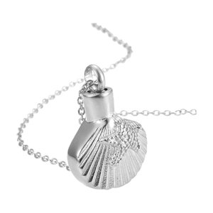 Ioensy - Collar De Cremación Llavero Soporte Para Cenizas Para Mamá Y Papá Mascota Esposo Y Esposa Argent