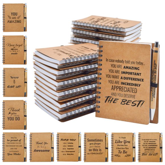 Set De Cuadernos Con Bolígrafos Motivacionales 20 Unidades