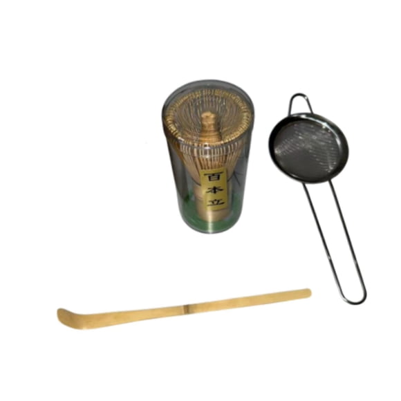 Juego De Té Matcha Hecho A Mano, Kit De Ceremonia Del Té Matcha Para La Mesa, Sala De Té, Oficina, 3 Piezas