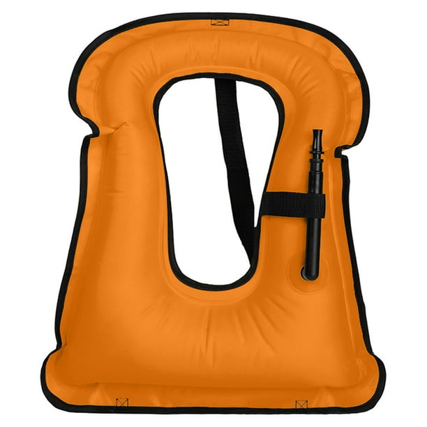 Chaleco de snorkel inflable para niños, chalecos de snorkel para principiantes en deportes acuáticos.