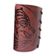 thumbnail image 4 of Viking Bracers Arm Armor Cuff Wolf Muñequera Muñequera Para Cosplay Mujer Marrón, 4 of 5
