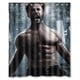thumbnail image 1 of Cortina de ducha de Wolverine Muscle Men, juego de cortina de baño con ganchos, tamaño 60 x 72 pulgadas, 1 of 3