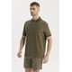 thumbnail image 2 of Polera Hombre Pique Wafle Con Botones Verde Olivo, 2 of 4