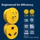 thumbnail image 4 of Adaptador Camco PowerGrip Camper/RV de 15 A macho a 30 A hembra, 4 of 7