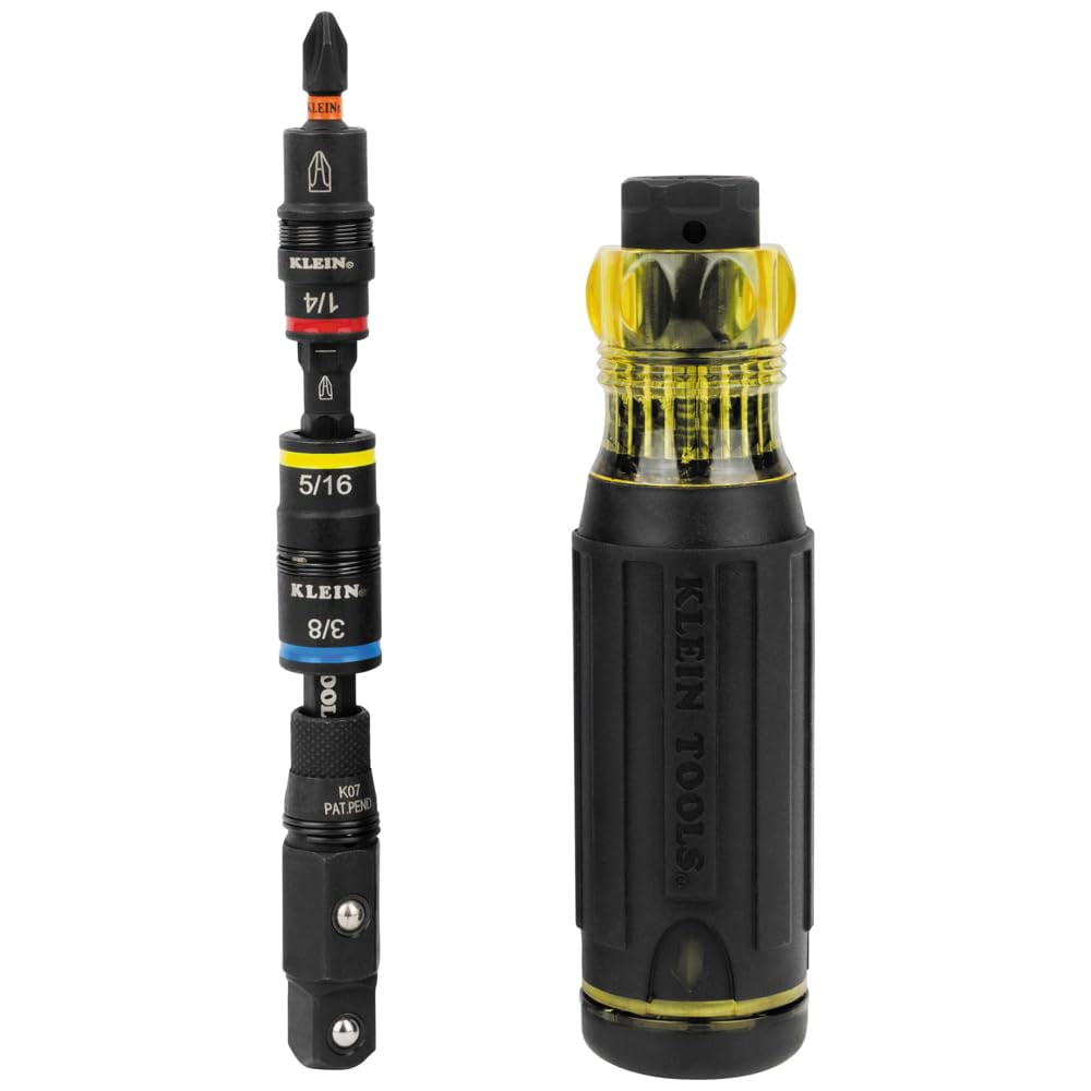 Klein Tools - Destornillador/destornillador De Tuercas Híbrido 17 En 1 Con Clasificación De Impacto Klein