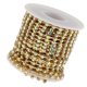 thumbnail image 5 of Crystal AB Rhinestone Cup Cerrar Chain Costura Recortar 10 Yardas SS16 Gold, 5 of 5