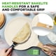 thumbnail image 4 of Sartén para crepes NutriChef, 24 cm, antiadherente, con revestimiento de mármol blanco y crema, 4 of 7