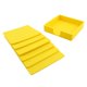 thumbnail image 5 of tazas cuadradas bebidas taza de silicona sostenedor de alfombrilla de té tazas taza conjunto amarillo, 5 of 5