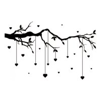 Rienda Libre Graphics - Decomural Tree Branch Love Heart Ws-44154
