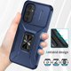 thumbnail image 4 of Funda Armada para Samsung Galaxy A54 5G con Tapa Deslizante y Soporte Magnético Giratorio Azul, 4 of 5