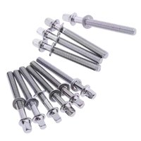 Magideal - 10 Varillas De Tensión Para Tornillos De Tambor, Repuestos De Percusión, Accesorios De Percusión, Fácil Instalación, Accesorios De Montaje, Varillas D 5 Mm X 90 Mm