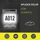 thumbnail image 2 of Aplique Solar Contra Agua Con Numeros De Casa, 2 of 7