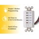 thumbnail image 3 of Interruptor de pared con temporizador de apagado automático Teklectric blanco, 3 of 7
