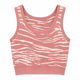 thumbnail image 2 of Top Mujer Tejido Animal Print Cebra Elasticado Sin Mangas rosa Talla Única, 2 of 3