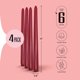 thumbnail image 2 of Velas cónicas Leor & Lair 25 cm Rojo – Pack de 4, 2 of 6