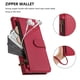 thumbnail image 2 of Funda Tipo Billetera para samsung galaxy A07 4G/5G con Soporte y Bolsillo con Cierre Rojo, 2 of 6
