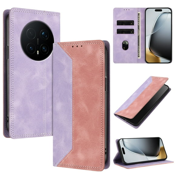 Funda FOXDOCK para Honor Magic 8 de Cuero Premium Bicolor con Ranuras RFID, Carcasa Tipo Billetera Antigolpes y Soporte Plegable