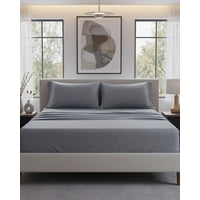 Imac Hogar - Juego De Sabanas De 200 Hilos 2 Plazas Gris