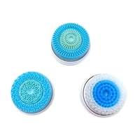 Ioensy - 3 Uds Cabezales De Cepillos Giratorios Faciales Reemplazables Para Limpiador Eléctrico Eliminar La Suciedad Azul