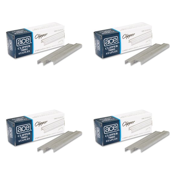 Grapas Advantus 70001 Onduladas 4 paquetes de 5.000 unidades