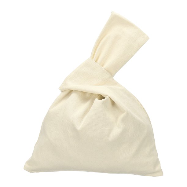 Bolso de Mano con Nudo de Muñeca de Algodón Uxcell, Bolsa de Mano con Nudo para Mujer, Clutch de Muñeca, Bolso de Mano Pequeño con Nudo para la Noche, Beige