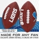 thumbnail image 3 of Fútbol americano Franklin Sports NFL Detroit Lions, talla juvenil, 3 of 8