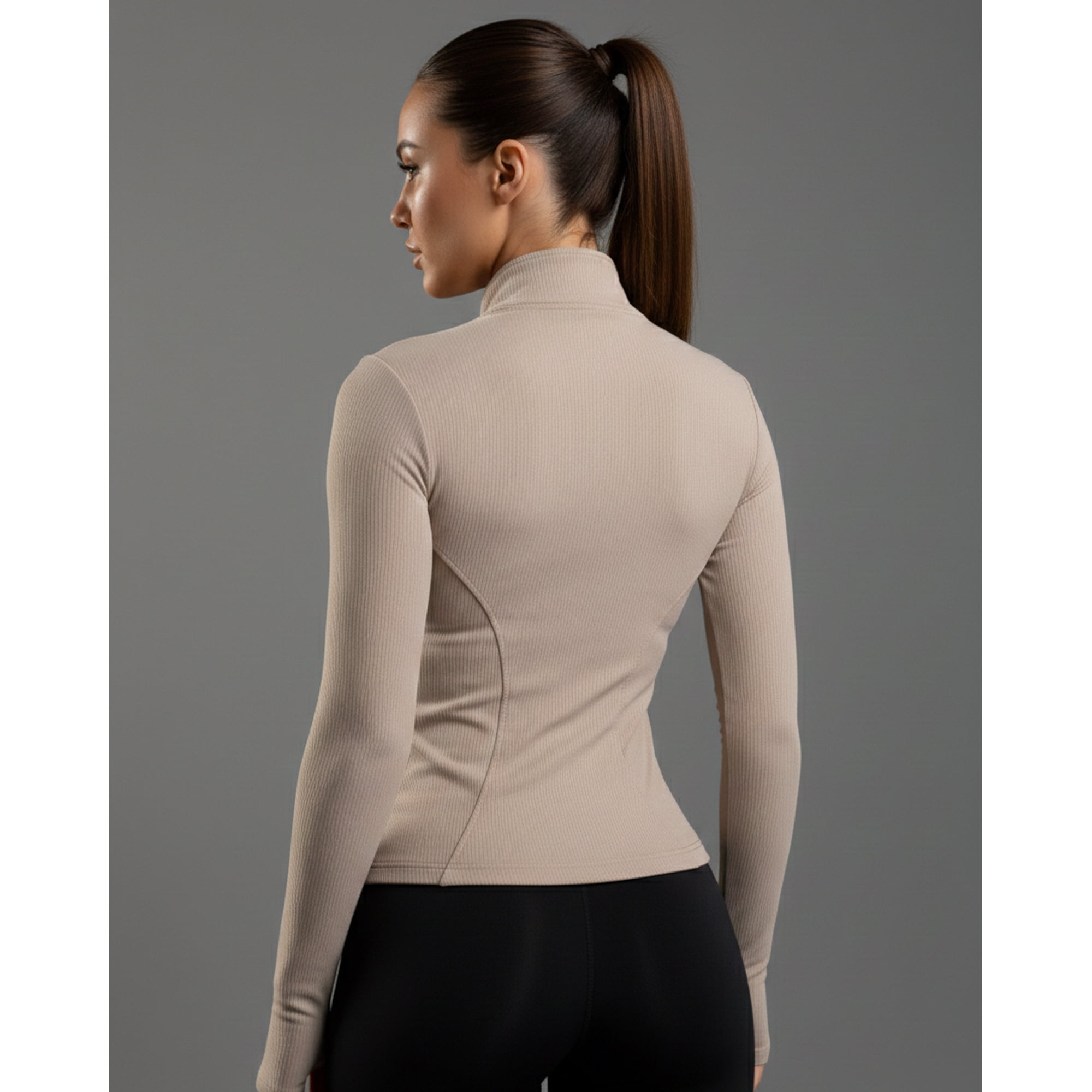 Flix Spa - Chaqueta Deportiva Mujer Ajustada Gym Manga Larga