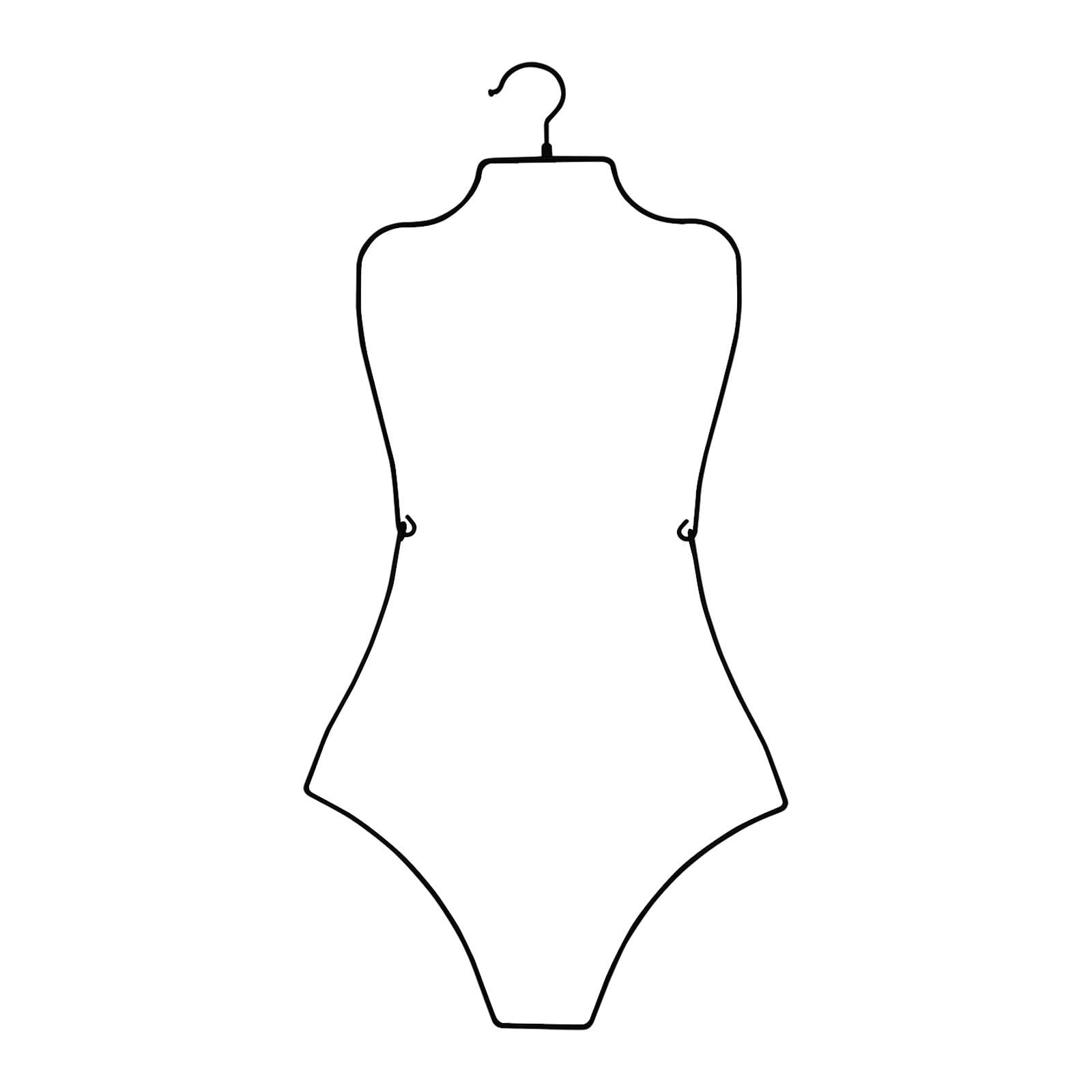 Bothyi - Colgador De Traje De Baño, Colgador De Exhibición, Colgador De Lencería Para Ropa De Playa Boutique, Adultos, Negro