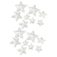 Bothyi - 16 Estrellas De Espuma Hechas A Mano Para Manualidades, Para Pintar, Para Niños, Vacaciones.