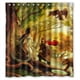 thumbnail image 1 of Cortina de ducha con diseño de mujer de árbol, juego de cortinas de baño con ganchos, tamaño 60 x 72 pulgadas, 1 of 3