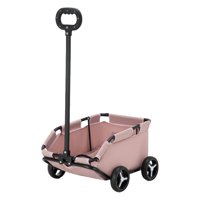 Magideal - Carrito Para Mascotas, Cochecito Para Perros, Fácil De Plegar Para Almacenamiento, Cochecito Para Perros Con Ruedas Para Perros Pequeños Y Medianos Al Rosa