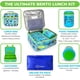 thumbnail image 2 of Set de Caja Bento kinsho con termo, bolsa y pack de hielo verde, 2 of 8