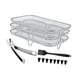 thumbnail image 1 of Rejillas para freidora de aire Bandeja rectangular apilable acero inoxidable, 1 of 3