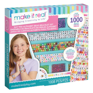 Make It Real Juego De Cuentas Alfabeto Para Pulseras 1008 Piezas