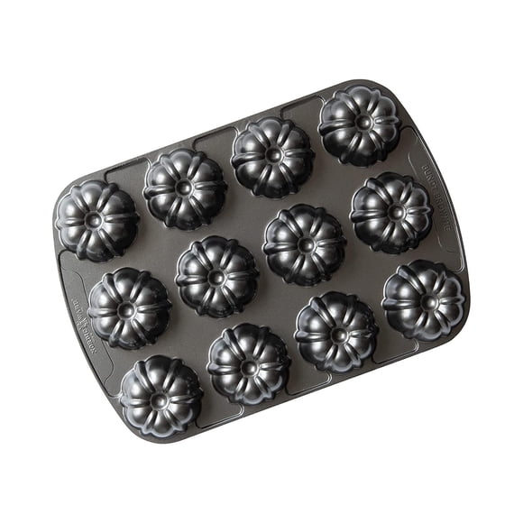 Brownie Bundt Pan Nordic Ware de 900 ml de capacidad, color grafito