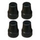 thumbnail image 3 of 4 piezas de puntas de bastón de goma de 7/8 pulgadas reemplazos resistentes al desgaste para suelo irregular o suelto instalación conveniente antidesl Negro, 3 of 4