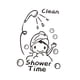 thumbnail image 4 of Etiqueta Adhesiva Para Baño, Fondo Fácil De Quitar, Elegante Letrero Para Puerta De Baño, 4 of 5