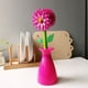 thumbnail image 5 of Cepillo de limpieza con forma de flor, para sartenes, ollas, platos, cepillos, herramienta creativa de limpieza de cocina, color rosa y rojo, 5 of 5