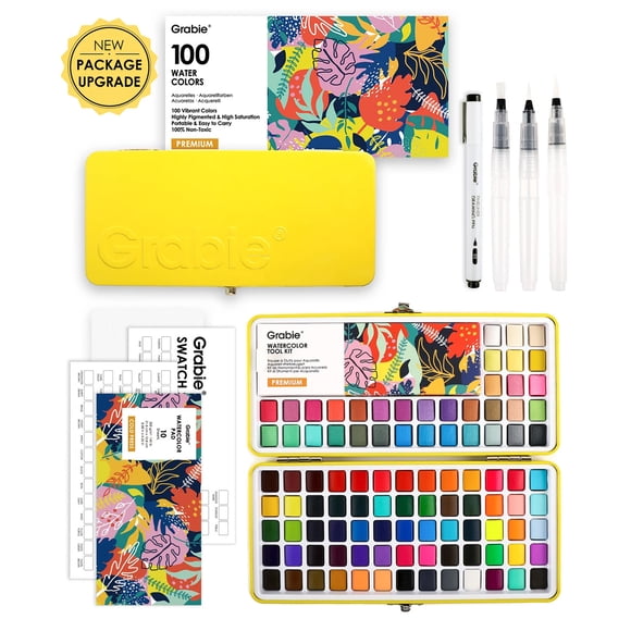 Grabie Set de Acuarelas Premium todo en uno 100 colores
