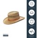 thumbnail image 3 of Sombrero Dorfman Pacific Rush Gambler Natural Talla Grande, 3 of 8