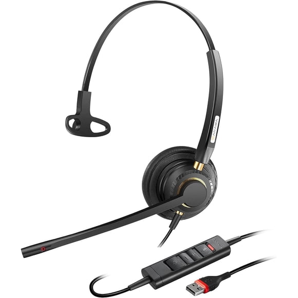 Auriculares USB Arama Ultra con cancelación de ruido y micrófono