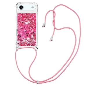 Funda Foxdock Para Iphone 17 Air Con Cuerda Ajustable, Brillo Líquido, Protección Antigolpes Y Lente – Ideal Para Regalo