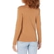 thumbnail image 2 of Jersey Tommy Hilfiger de cuello alto para mujer, manga larga, marrón, 2 of 2