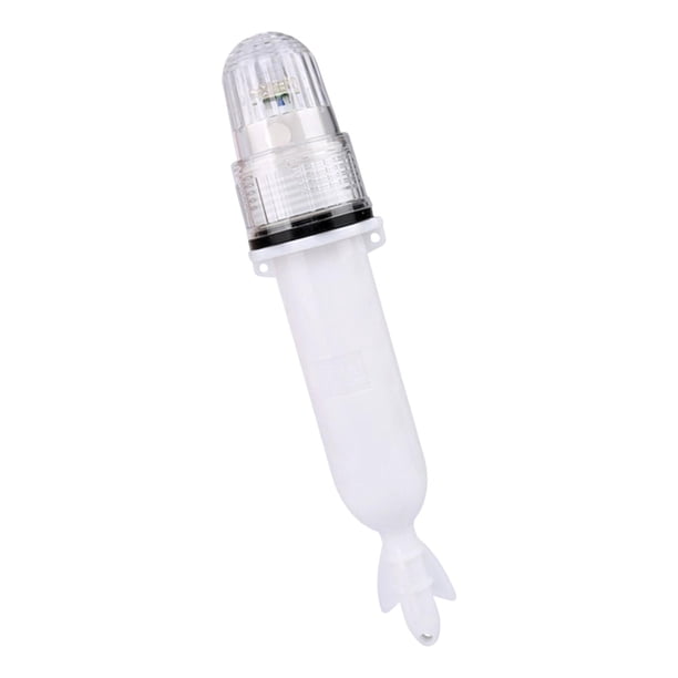 Luz de navegación para barcos, flotante, IP65, resistente al agua, funciona con pilas, luz LED para Kayak, lámpara de captura de peces, indicador, , Blanco 48x260MM