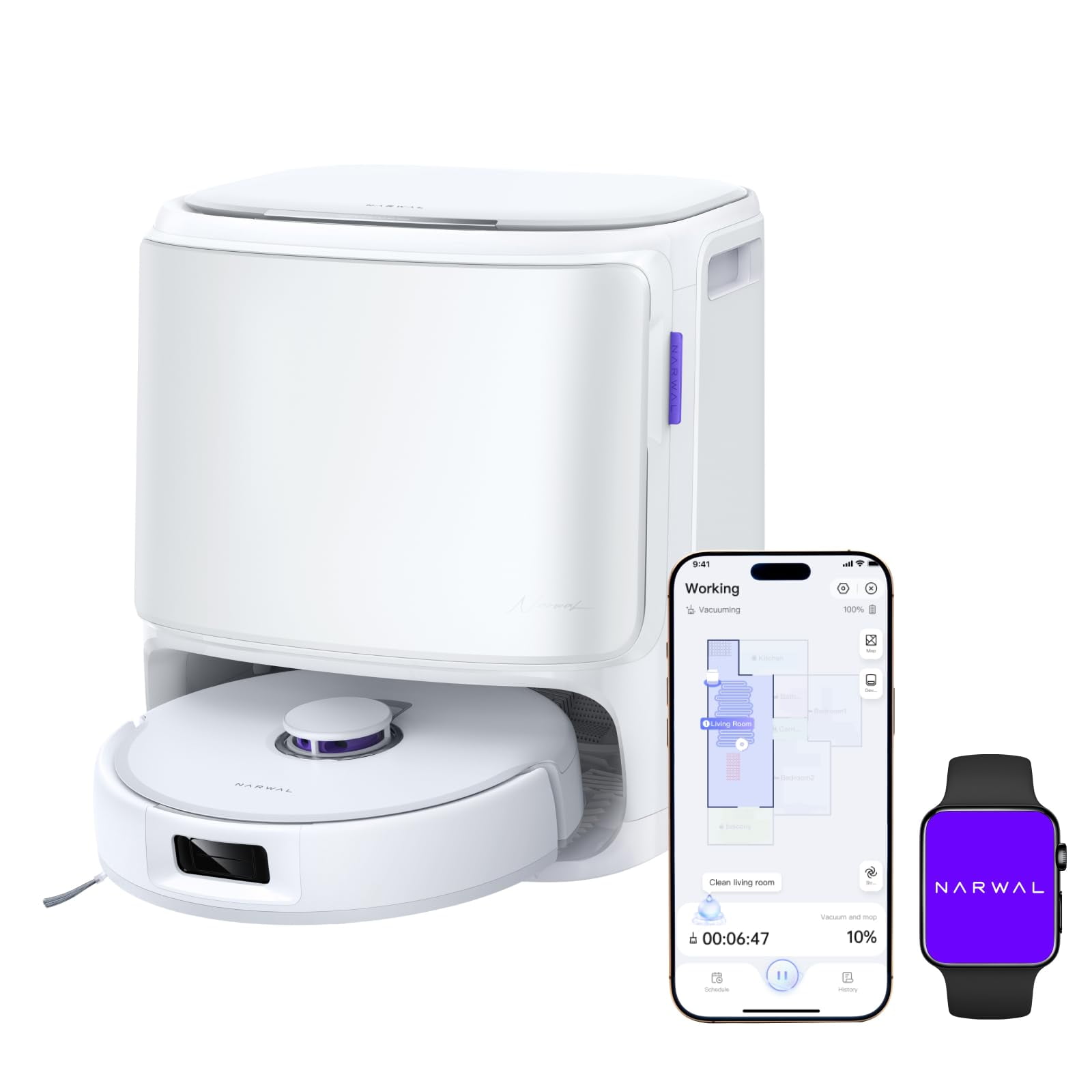 Robot Aspiradora Y Fregasuelos Narwal Freo X10 Pro Succión 11,000pa