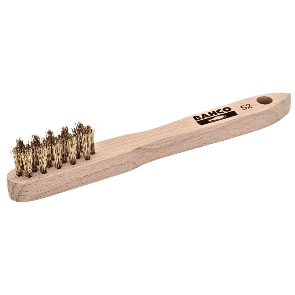 Cepillo Para Limpiar Bujías Mango De Madera Bahco 52