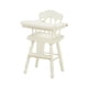 thumbnail image 4 of Silla Alta Para Muñeca Pequeña, Modelo De Juego, Trona En Miniatura Para Comedor, Color Blanco, 4 of 5