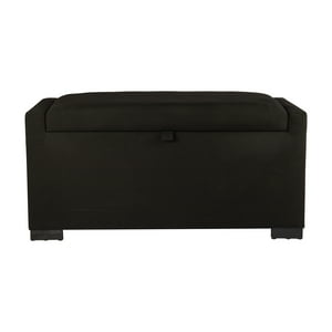 Máxima Design - Banqueta Con Baúl Leyzy Negro Delta 40X55X105 Cm